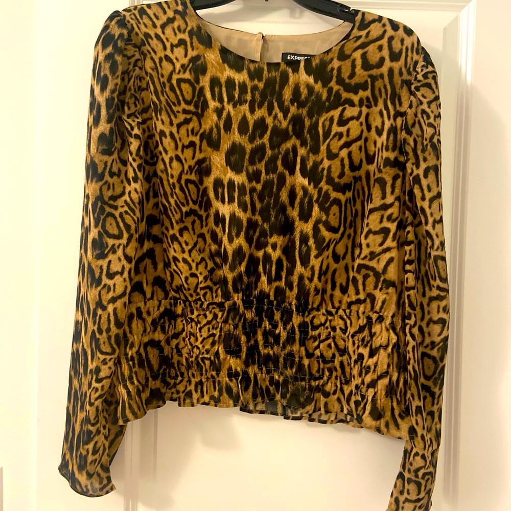 Silk cheetah top express